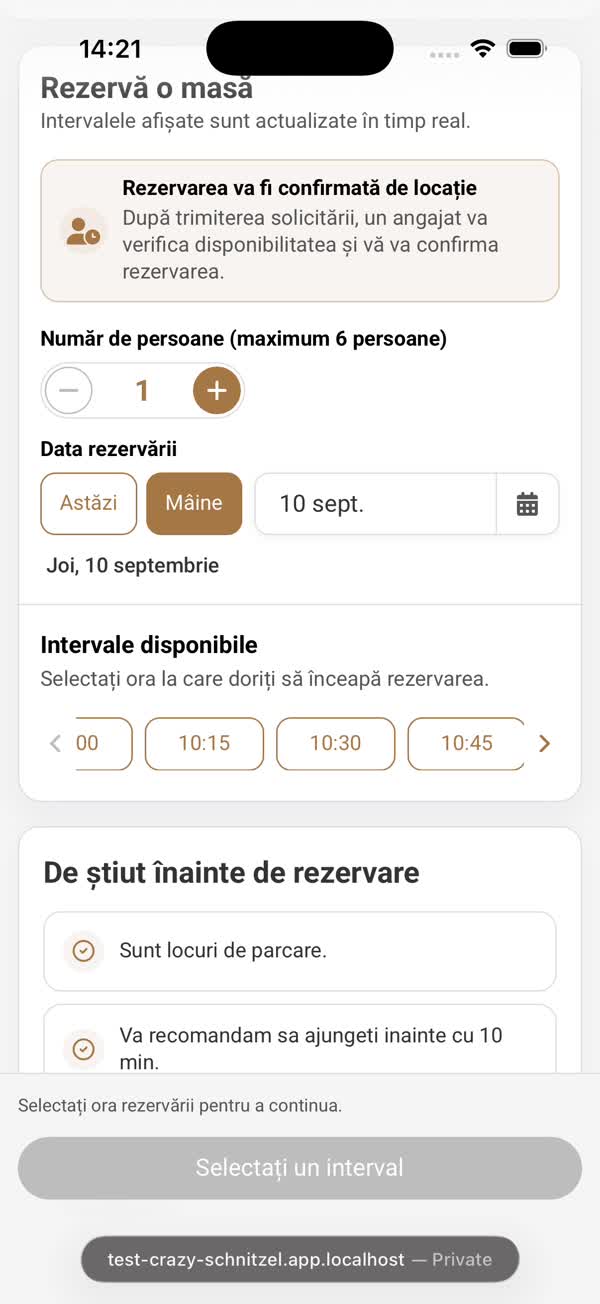 Alege data și ora
