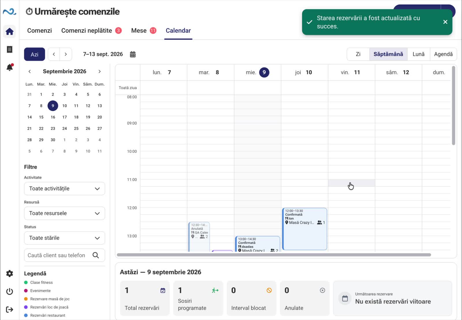 Programarea ajunge în calendar